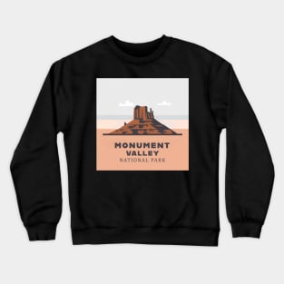 Monument Valley National Park Travel Sticker Crewneck Sweatshirt